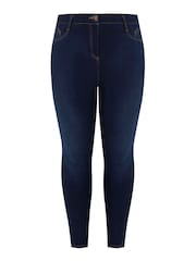 Yours Curve Blue Curve Skinny Stretch AVA Jeans - Image 5 of 5