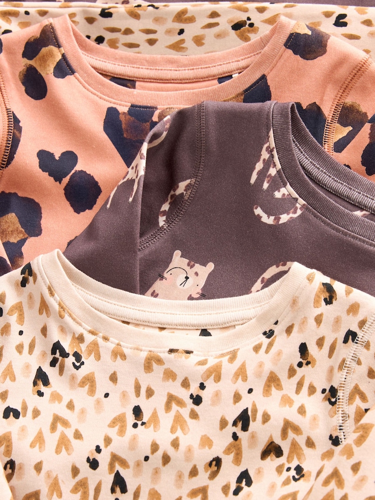 Animal neutre - Printed Snuggle Pyjamas 3 Pack (9mths-12yrs) - Image 9 de 9