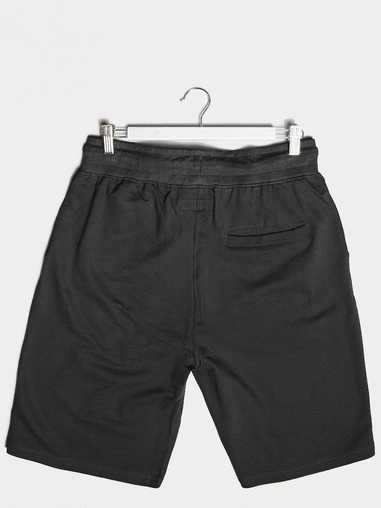 BadRhino Big & Tall Black Essential Joggers Shorts - Image 3 of 3