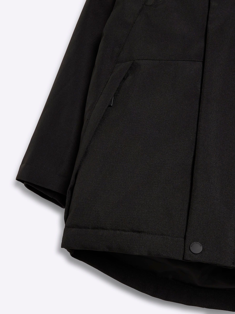 River Island Black Boys Parka Coat - Image 4 of 4