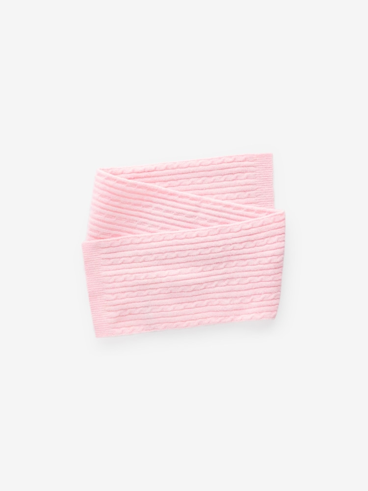 Pink Cable Cable Hat, Gloves and Scarf Set (3-16yrs) - Image 2 of 5