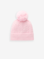 Pink Cable Cable Hat, Gloves and Scarf Set (3-16yrs) - Image 3 of 5