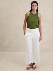 Banana Republic Green Heavy Cotton Vest - Image 1 of 1