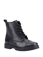 Cuero negro - Hush Puppies Lauren Junior Shoes - Imagen 2 de 4