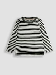 Traktoren-Print und Streifen, Stone - JoJo Maman Bébé Long Sleeve 2-Pack Tops - Bild 4 von 5
