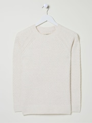 FatFace Ella Ivory Textured Jumper - Image 4 of 4