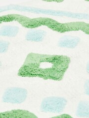 Oliver Bonas Green Tile Square Bathmat - Image 4 of 4