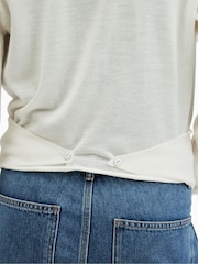 AllSaints White Wasson Pirate Cardigan - Image 3 of 9