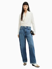 AllSaints White Wasson Pirate Cardigan - Image 6 of 9