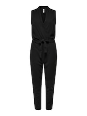 JDY Black Sleeveless Belted Jumpsuit - Image 5 of 6