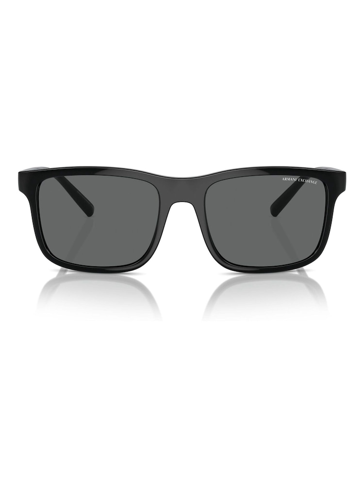 Armani Exchange Ax4145S Rectangle Black Sunglasses - Image 1 of 5
