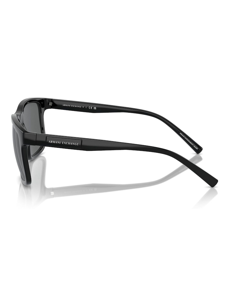 Armani Exchange Ax4145S Rectangle Black Sunglasses - Image 5 of 5