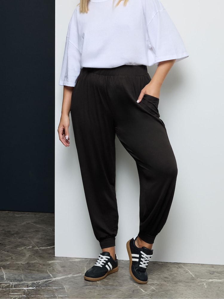 Pantalones de chándal tipo harem de punto largos con puños de Yours Curve - Imagen 1 de 6 Pantalones de chándal tipo harem de punto largos con puños de Yours Curve - Imagen 1 de 6