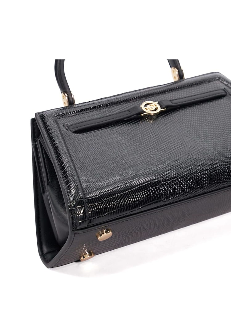 Dune London Black Top Handle Lady Dante Mini Bag - Image 6 of 6