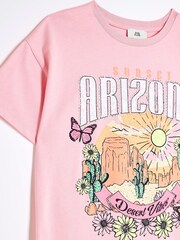 River Island Pink Girls Arizona T-Shirt - Image 3 of 4
