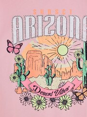 River Island Pink Girls Arizona T-Shirt - Image 4 of 4