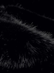 Black Longline Faux Fur Gilet - Image 8 of 8