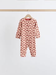 Green/Orange Floral 4 Pack Baby Footless Sleepsuits (0mths-3yrs) - Image 5 of 14