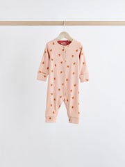 Green/Orange Floral 4 Pack Baby Footless Sleepsuits (0mths-3yrs) - Image 7 of 14