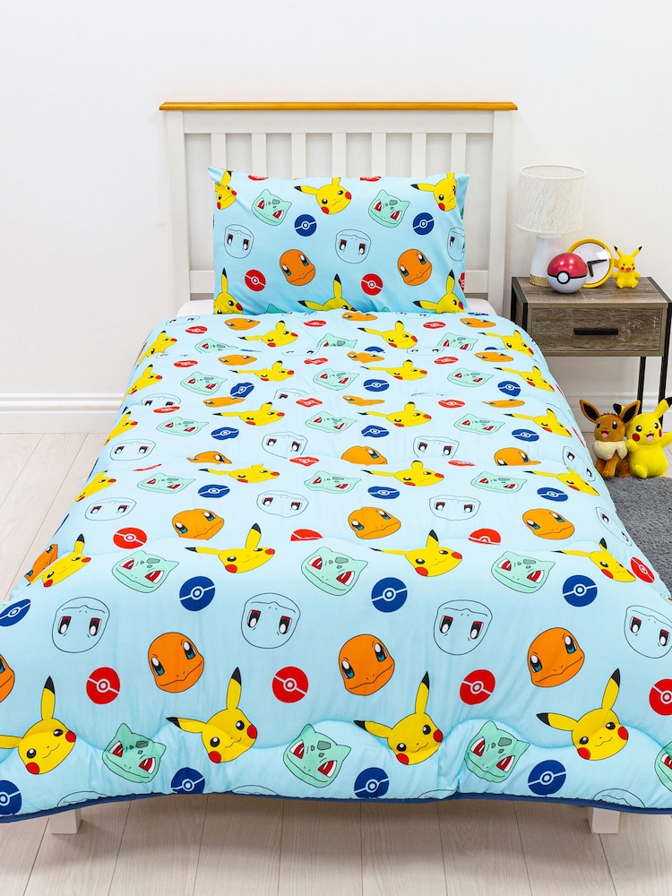 Character World Pokemon Badges 10.5 Tog Single Coverless Duvet - Image 2 of 6