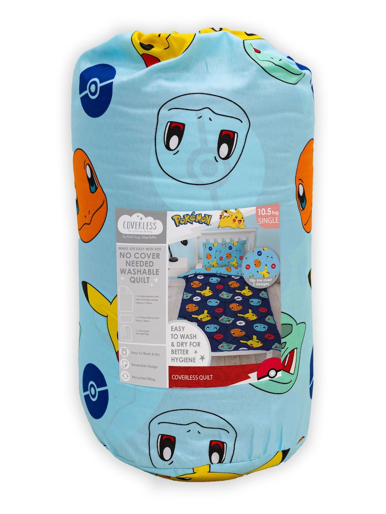 Character World Pokemon Badges 10.5 Tog Single Coverless Duvet - Image 6 of 6