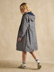 Joules Holkham Navy Waterproof Packable Raincoat With Hood - Image 5 of 13