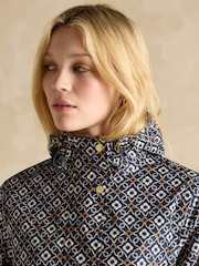 Joules Holkham Navy Waterproof Packable Raincoat With Hood - Image 7 of 13