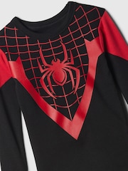 Gap Black Marvel Spider-Man Cotton Long Sleeve Pyjamas (6mths-5yrs) - Image 3 of 3