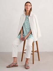 Seasalt Cornwall Green Killiow Tunic Top - Image 3 of 5