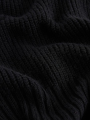Black & White Collared Shirt Layer Knitted Jumper - Image 8 of 8