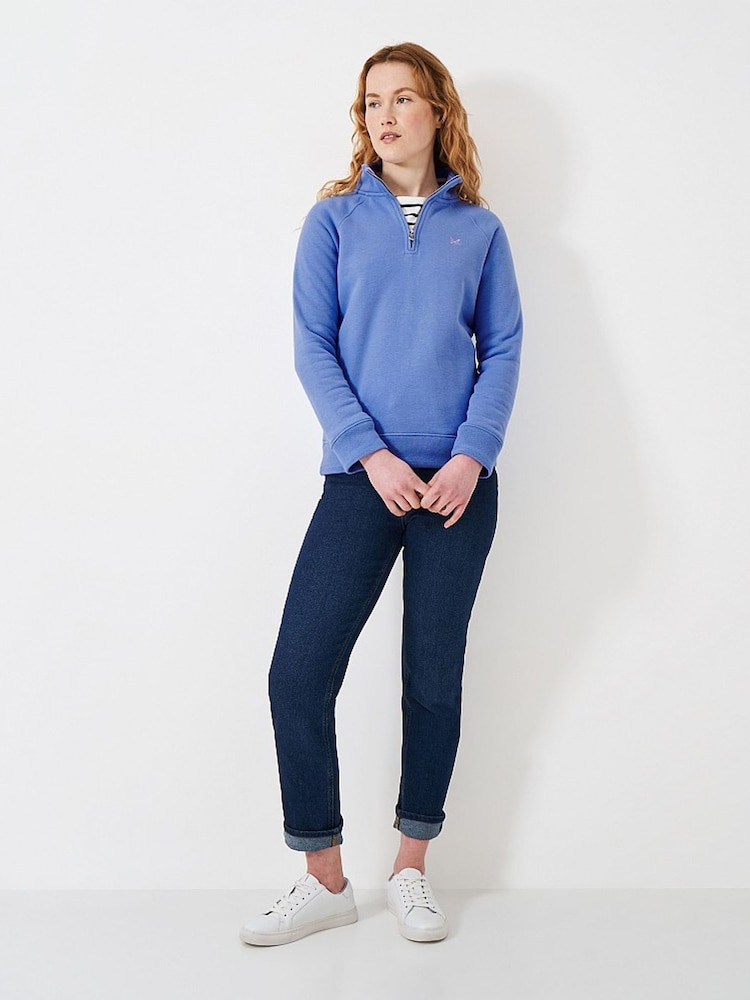 Crew Clothing Half Zip Sweatshirt - Image 3 of 3