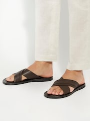Dune London Cross Strap Frankos Sandals - Imagen 1 de 5