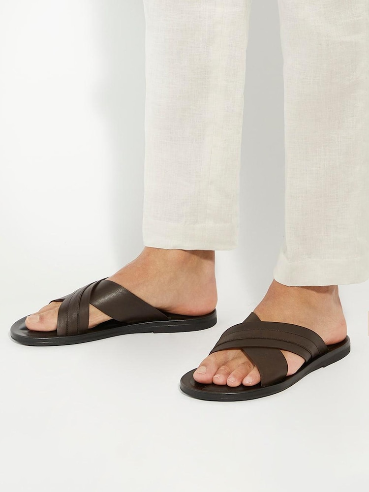 Dune London Cross Strap Frankos Sandals - Imagen 1 de 5