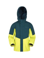 Mountain Warehouse Green Kids Meteor Waterproof Breathable Outdoor Jacket - Image 1 of 4