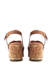 Moda in Pelle Poppiee Woven Two Part Wedge Sandals - Image 3 of 4