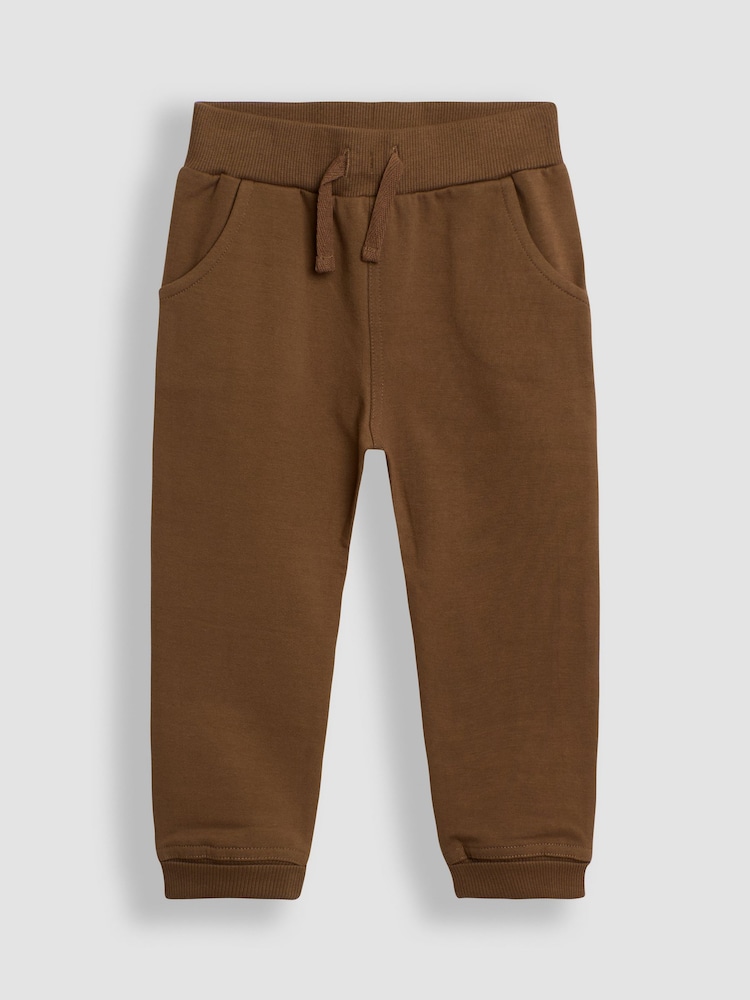 Tan und Königsblau - JoJo Maman Bébé 2-Pack Joggers with Turn Up Cuff - Bild 2 von 5