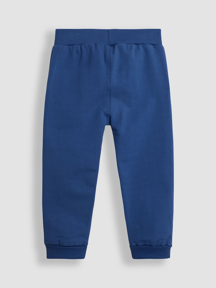 Tan und Königsblau - JoJo Maman Bébé 2-Pack Joggers with Turn Up Cuff - Bild 5 von 5
