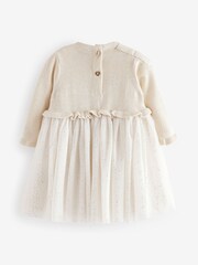 Baker by Ted Baker Glitter Mesh Mockable Knitted Dress - Image 2 of 5
