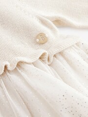 Baker by Ted Baker Glitter Mesh Mockable Knitted Dress - Image 3 of 5