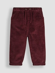 JoJo Maman Bébé Burgundy Cord Trousers - Image 1 of 3