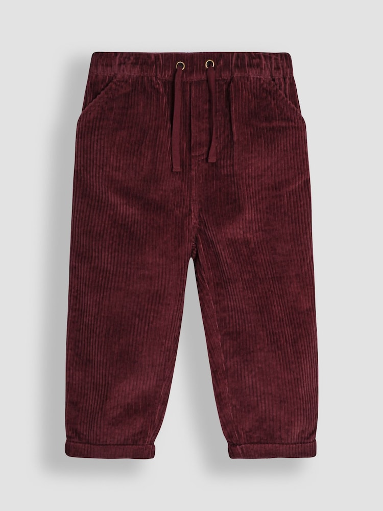 JoJo Maman Bébé Burgundy Cord Trousers - Image 1 of 3