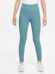 Nike Turquoise One Dri-FIT Leggings - Image 1 of 3
