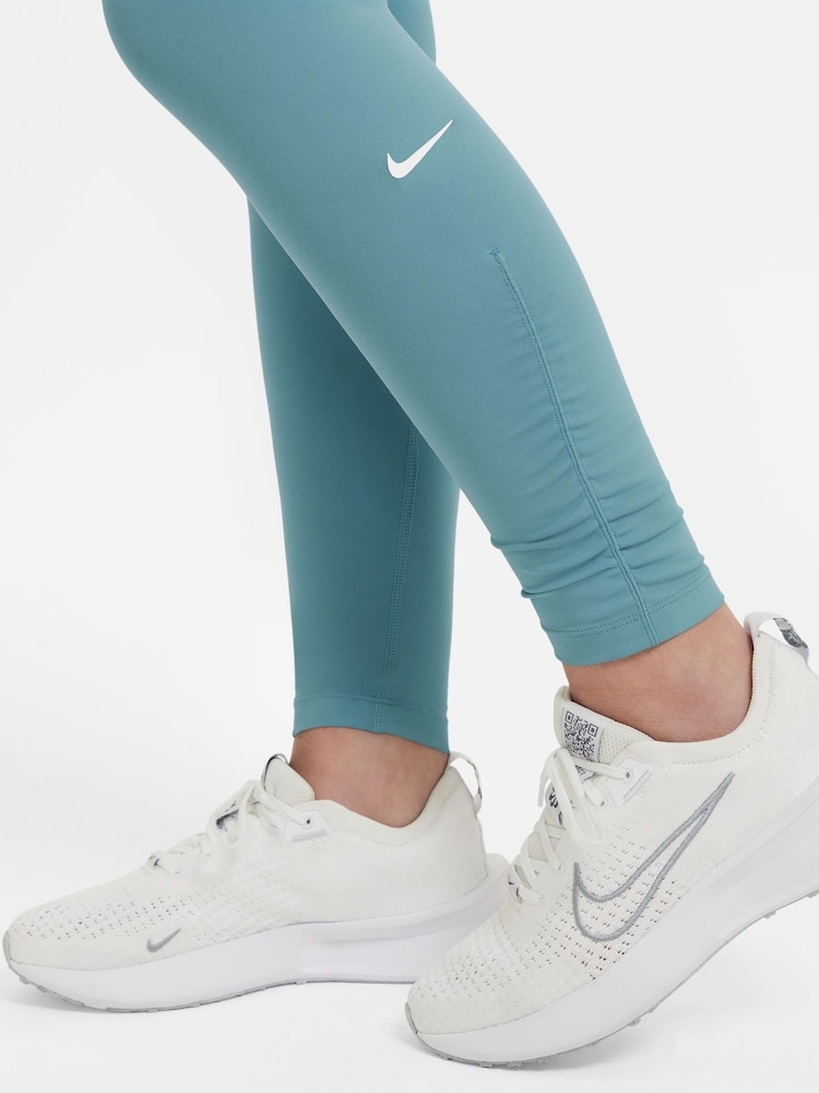 Nike Turquoise One Dri-FIT Leggings - Image 3 of 3