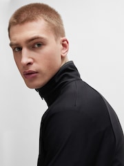 BOSS Black Zip Up Reflective Logo Sweatshirt - Image 3 of 4