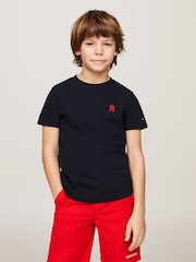 أزرق - تيشرت بشعار من Tommy Hilfiger - صورة 1 من 1