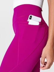 Sweaty Betty Magenta Fusion Purple 7/8 Length Power Pro 7/8 Workout Leggings - Image 6 of 9