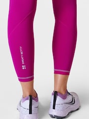 Sweaty Betty Magenta Fusion Purple 7/8 Length Power Pro 7/8 Workout Leggings - Image 9 of 9