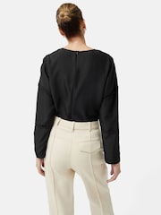 Jigsaw Silk Habotai Long Sleeve Top - Image 2 of 6