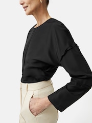 Jigsaw Silk Habotai Long Sleeve Top - Image 5 of 6