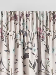Pink Lily Floral Made to Measure 100% Cotton Curtains - Image 6 of 9